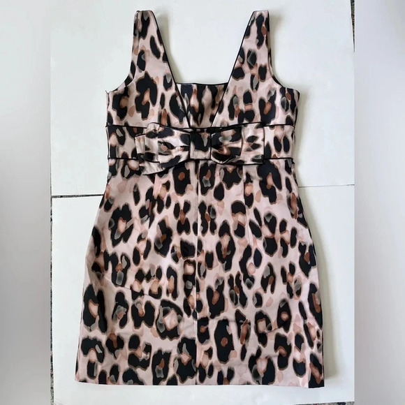 Red Valentino Animal Print Mini Dress Women Size XL US 12 - Picture 1 of 11